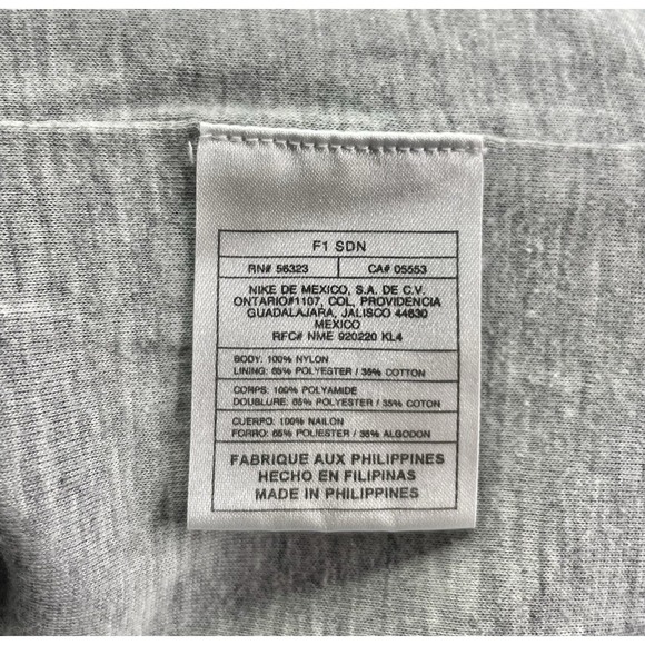 Vintage Nike Track Pants Mens XXL Gray Windbreaker Lined Cargo Y2K Baggy Warm Up - Picture 5 of 9